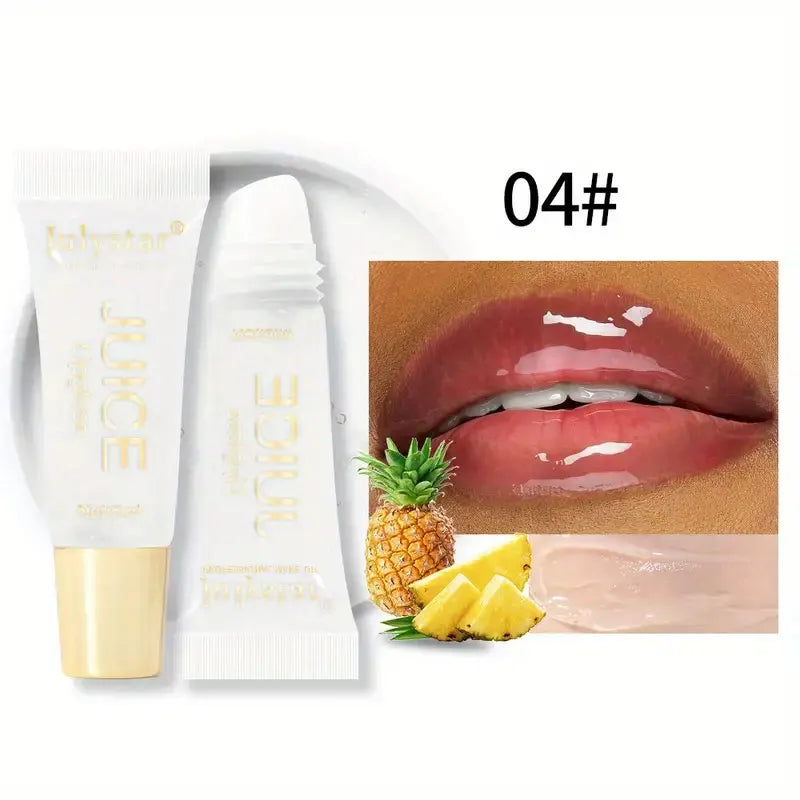 Lip Gloss Jelly Hidratante - Efecto Glass Lips - Brillo Extremo + Aroma Frutal