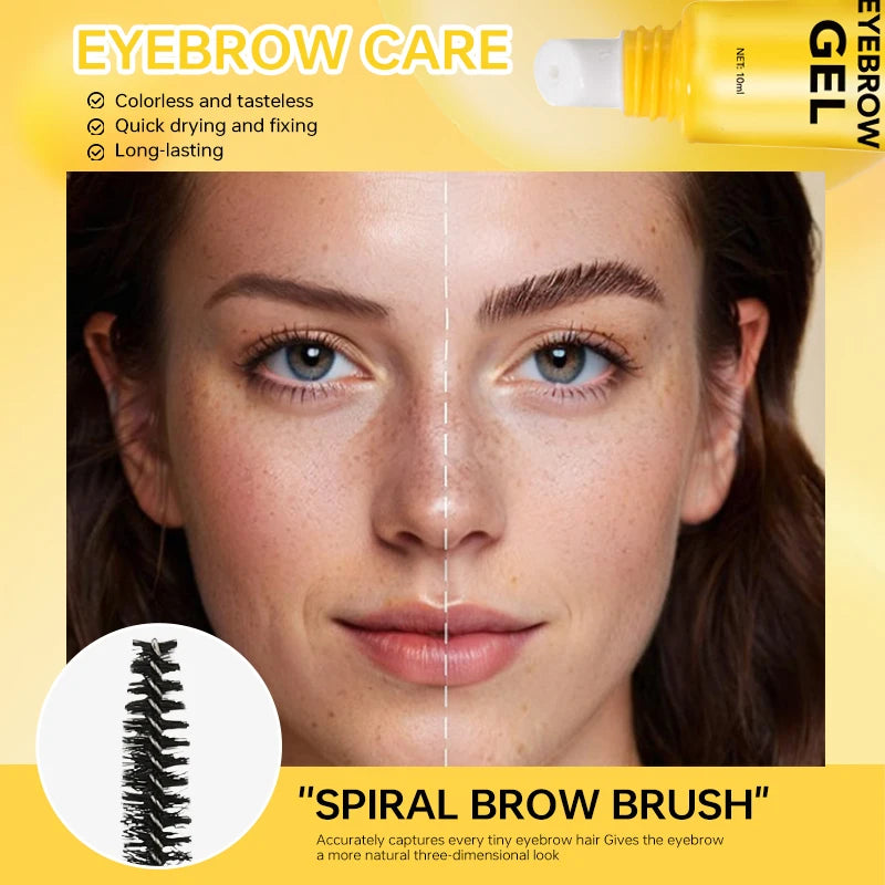 Gel Fijador de Cejas Profesional - Efecto Laminado Natural 24H / Impermeable & Facil Aplicacion