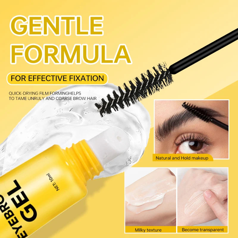 Gel Fijador de Cejas Profesional - Efecto Laminado Natural 24H / Impermeable & Facil Aplicacion