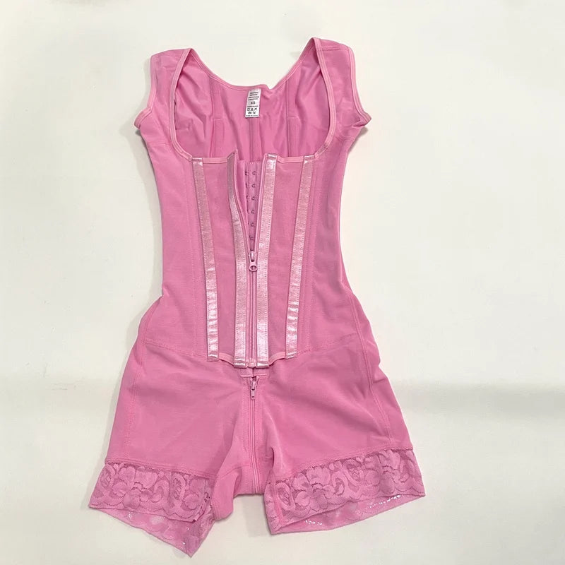Female Colombian Fajas Straps High Compression Belly Control Whole Body Slimming Shaperwear