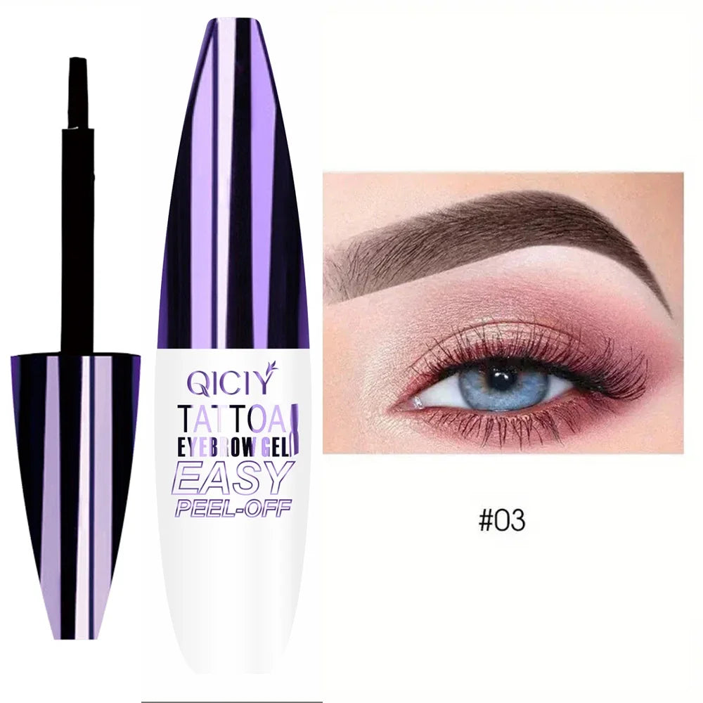 Gel de Cejas Peel Off Efecto Tatuaje – Larga Duración 3 Días | Waterproof y Resistente al Sudor