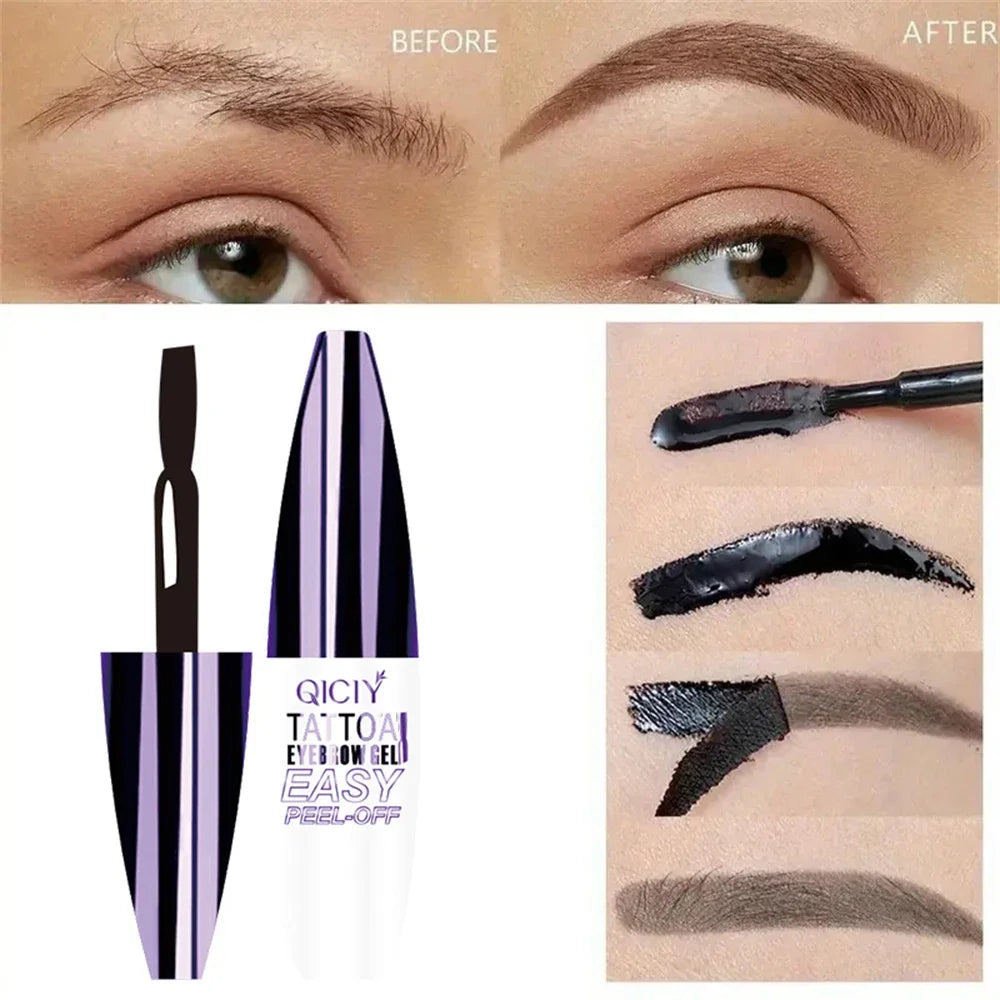 Gel de Cejas Peel Off Efecto Tatuaje – Larga Duración 3 Días | Waterproof y Resistente al Sudor