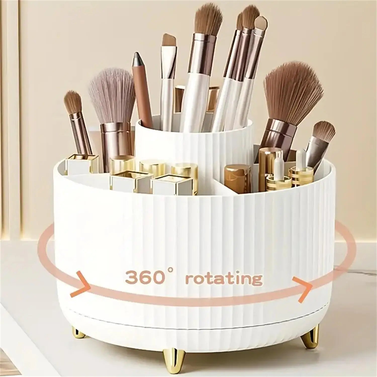 Organizador de Maquillaje Giratorio 360° / Ordena Todo en Segundos y Ahorra Espacio