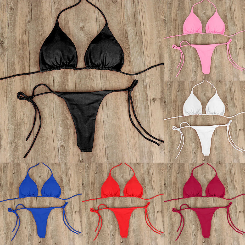Bikini Brasileño para Mujer – Traje de Baño Sexy de Dos Piezas