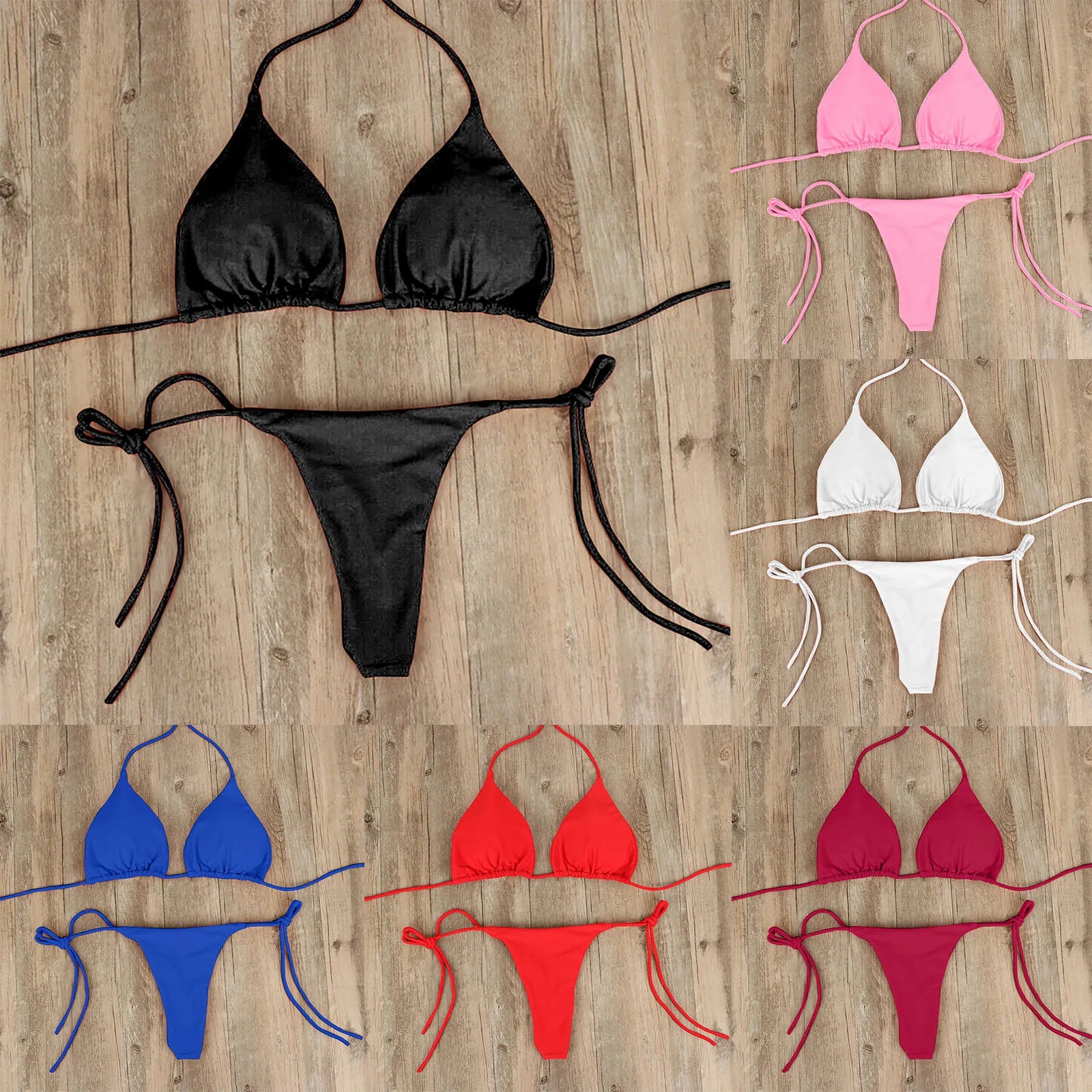 Bikini Brasileño para Mujer – Traje de Baño Sexy de Dos Piezas