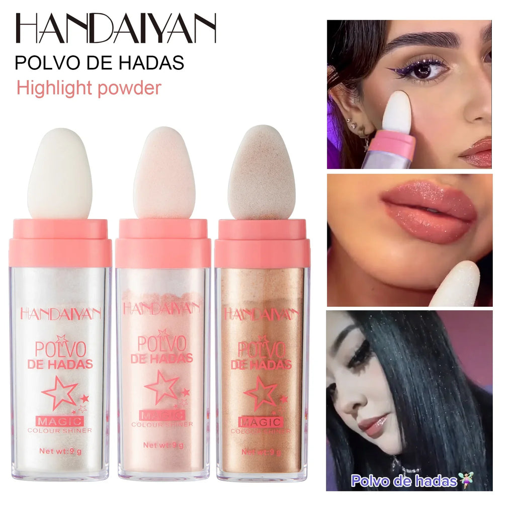 Iluminador en Barra 3 Tonos ✨ Glow Instantáneo para Rostro y Cuerpo