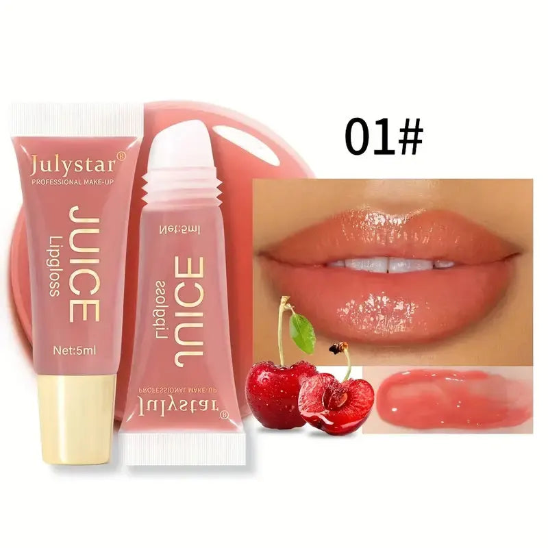 Lip Gloss Jelly Hidratante - Efecto Glass Lips - Brillo Extremo + Aroma Frutal
