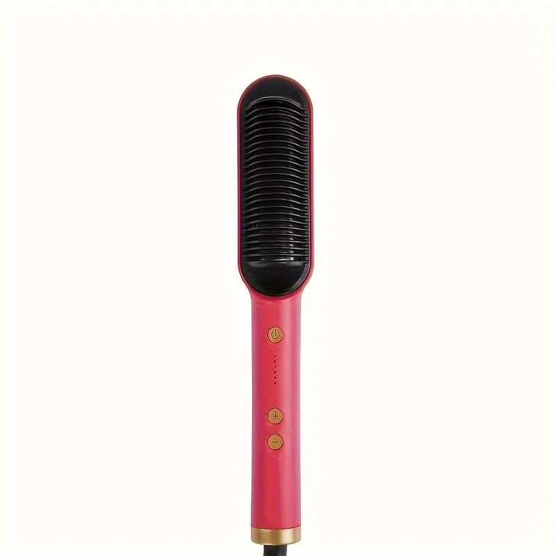 ✨ Cepillo Alisador Profesional 2 en 1 – Cabello Liso y Brillante en Minutos ✨