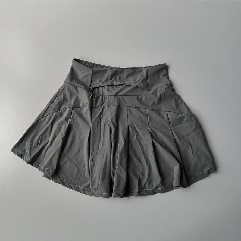 Falda Deportiva Plisada de Cintura Alta – Estilo Activo y Elegante