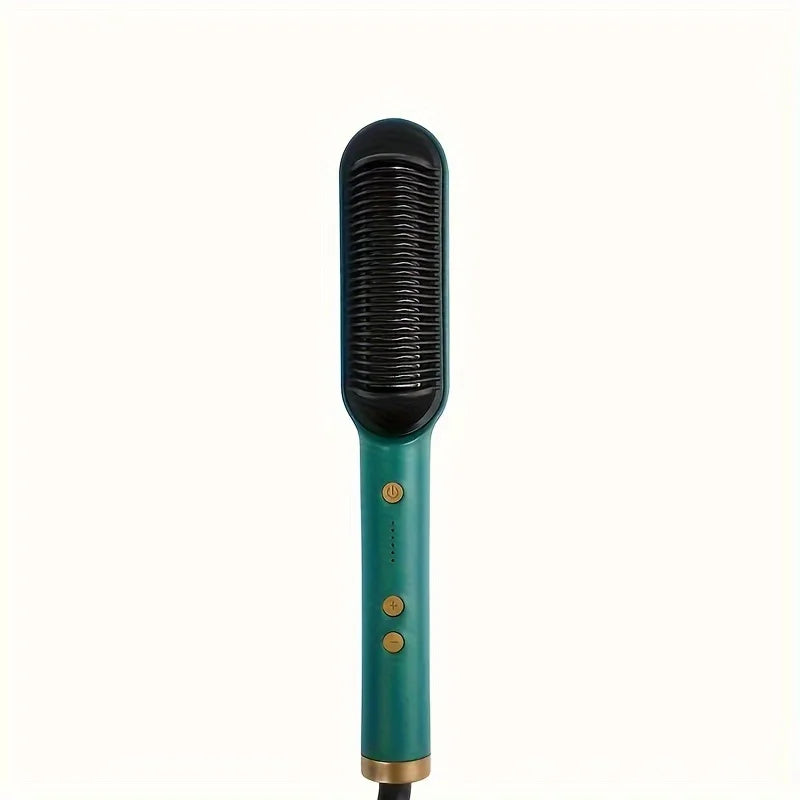 ✨ Cepillo Alisador Profesional 2 en 1 – Cabello Liso y Brillante en Minutos ✨