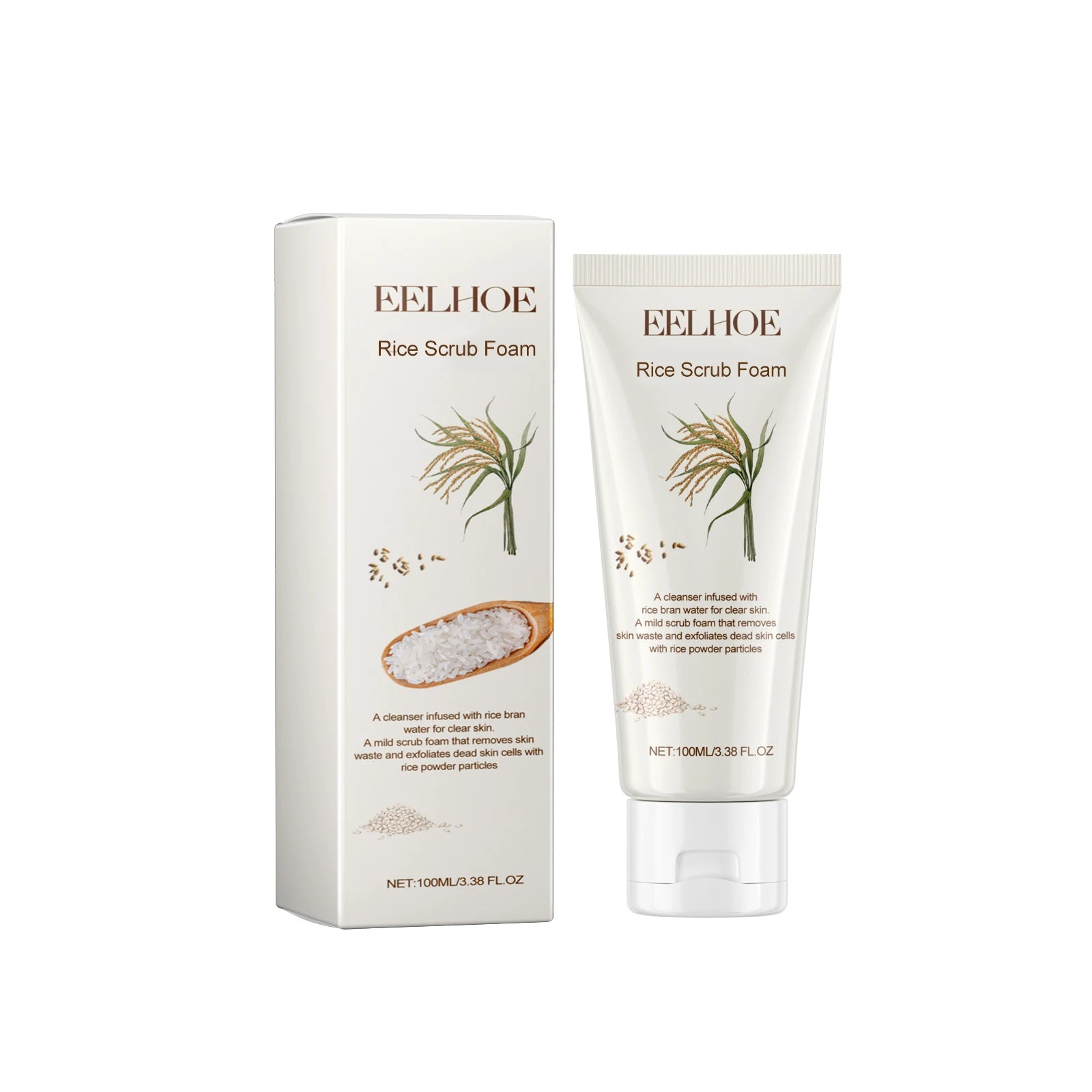 Limpiador facial refinador de poros, Limpiador facial de limpieza profunda e hidratante formula no reseca, tubo 100ml