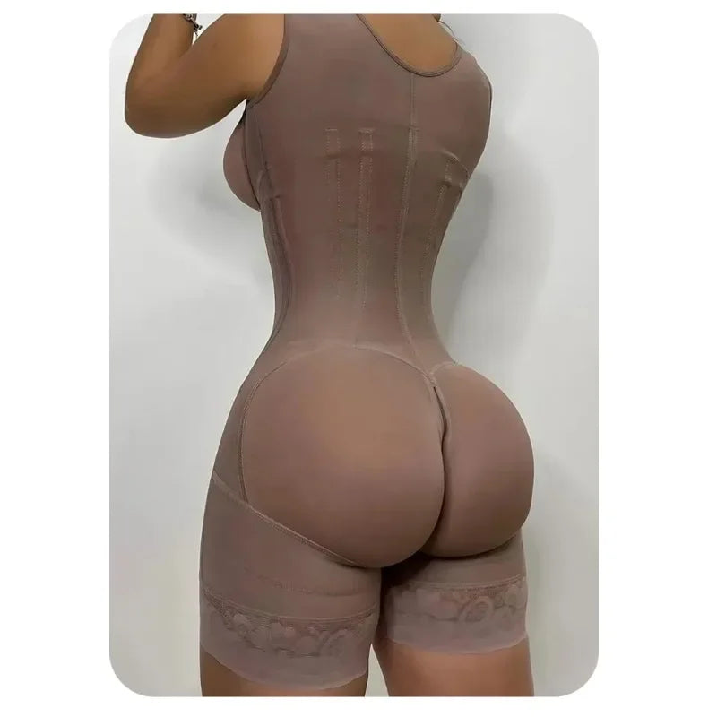 Female Colombian Fajas Straps High Compression Belly Control Whole Body Slimming Shaperwear