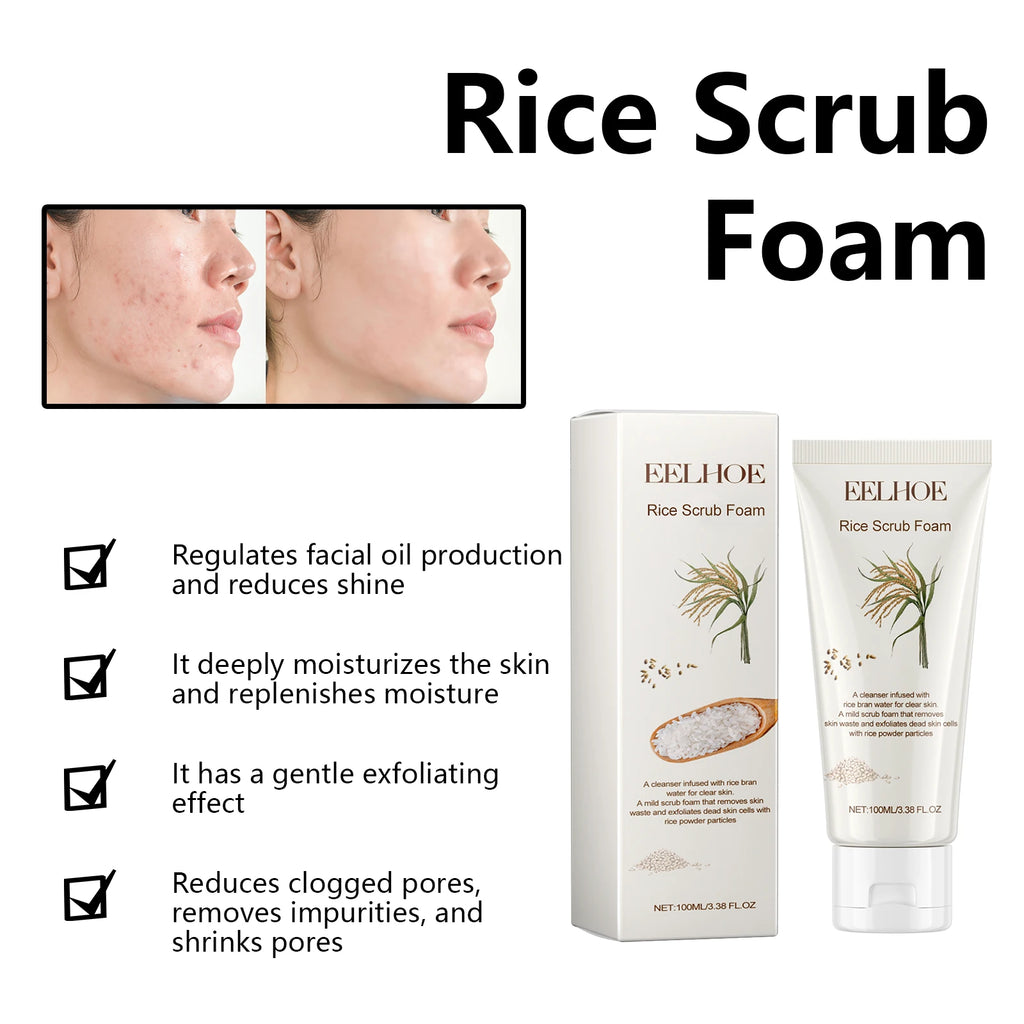 Limpiador facial refinador de poros, Limpiador facial de limpieza profunda e hidratante formula no reseca, tubo 100ml