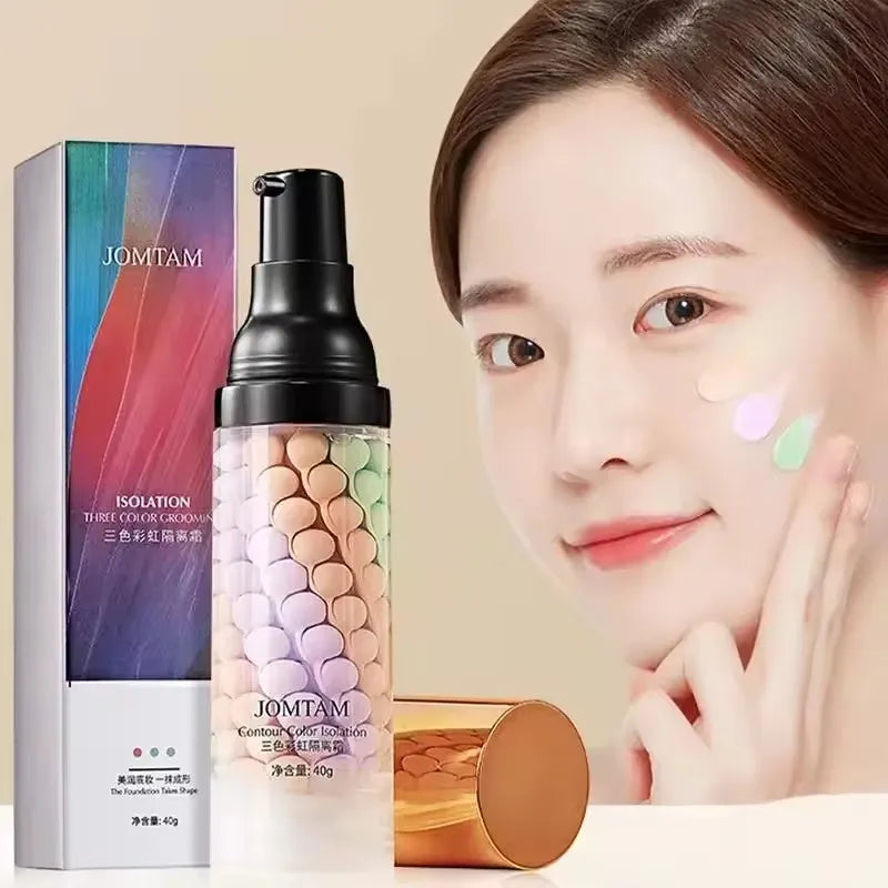 Primer Facial 3 en 1 SPF 50 – Base Correctora de Color + Protección Solar + Acabado Perfecto ✨