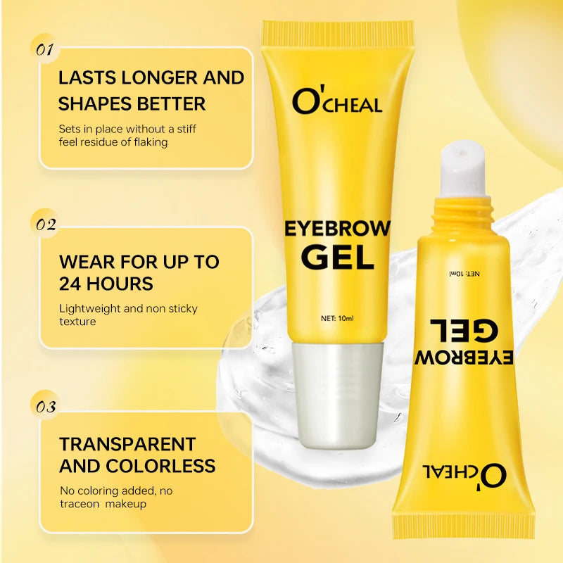Gel Fijador de Cejas Profesional - Efecto Laminado Natural 24H / Impermeable & Facil Aplicacion