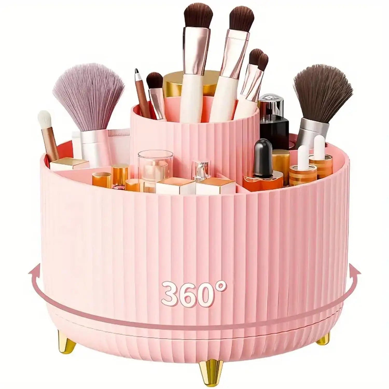 Organizador de Maquillaje Giratorio 360° / Ordena Todo en Segundos y Ahorra Espacio