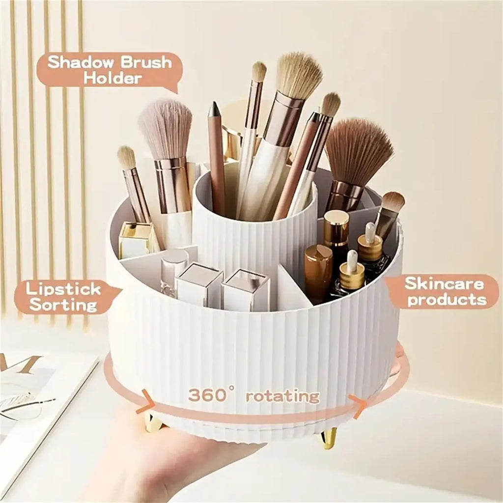 Organizador de Maquillaje Giratorio 360° / Ordena Todo en Segundos y Ahorra Espacio
